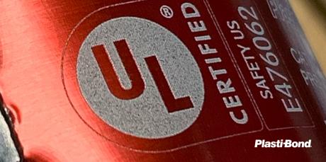 Red Metal Tag Verifying Products UL 1203 Listed